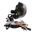 VOLTZ VZ-MS305 Miter Saw 2400W 12" Sliding Compound Miter Saw with Laser &amp; Corded Electric LED Light 3800 RPM 305mm Blade Dia &amp; 80T TCT Blade, Ideal For Cutting Wood
