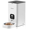 VOLUAS Automatic Pet Feeder for Cats and Dogs, Dry Food Dispenser with Desiccant Bag, Timed Cat Feeder Station, Programmable Portion Size Control