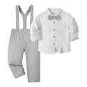 Volunboy Toddler Boys Formal Wedding Guest Dress Clothes Ring Bearer Outfit