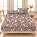 VOMZER Elastic Fitted Warm Flannel Bedsheet King