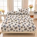VOMZER Elastic Fitted Warm Flannel Bedsheet King