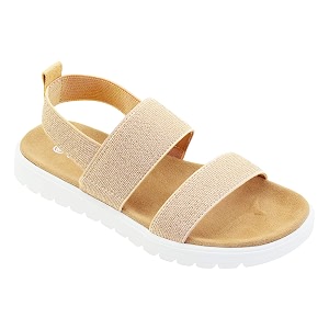Vonair Girls Rainbow Sandals Open Toe Elastic