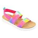 Vonair Girls Rainbow Sandals Open Toe Elastic