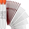 VONEEDL 30 PCS Yarn Big Eye Needles Set - Bent and Straight Blunt Tip Needles for Tapestry, Darning, Sewing Wool, Weaving, Crochet