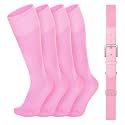 VONMELLI Youth Baseball Belt and Socks Combo, Elastic Softball Belts and Socks for Boys and Adult (2 Pairs of Socks &amp; 1 Belt)