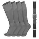 VONMELLI Youth Baseball Belt and Socks Combo, Elastic Softball Belts and Socks for Boys and Adult (2 Pairs of Socks &amp; 1 Belt)