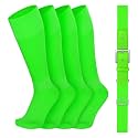 VONMELLI Youth Baseball Belt and Socks Combo, Elastic Softball Belts and Socks for Boys and Adult (2 Pairs of Socks &amp; 1 Belt)