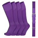 VONMELLI Youth Baseball Belt and Socks Combo, Elastic Softball Belts and Socks for Boys and Adult (2 Pairs of Socks &amp; 1 Belt)