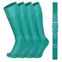 VONMELLI Youth Baseball Belt and Socks Combo, Elastic Softball Belts and Socks for Boys and Adult (2 Pairs of Socks &amp; 1 Belt)