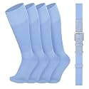 VONMELLI Youth Baseball Belt and Socks Combo, Elastic Softball Belts and Socks for Boys and Adult (2 Pairs of Socks &amp; 1 Belt)