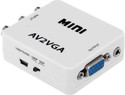 VOOCME Mini HD AV2VGA Video Converter Box AV RCA CVBS to VGA Video Converter Gaming Adapter