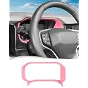 Voodonala Center Console Dashboard Panel Cover Trim Compatible with Ford Bronco Accessories 2021 2022 2023 2024, Pink