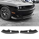 Voodonala Front Bumper Lip Splitter Protector Cover Replacement Part for 2015-2021 Dodge Challenger Scat Pack R/T GT SRT Plus,Not for Widebody(Carbon Fiber Black,2pcs/Set)
