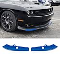 Voodonala Front Bumper Lip Splitter Protector Cover Replacement Part for 2015-2023 Dodge Challenger Scat Pack R/T GT SRT Plus,Not for Widebody(Blue,2pcs/Set)