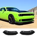 Voodonala Front Splitter Bumper Lip Protector for Dodge Challenger HellCat Widebody 2015-2021(2pcs/set,Matte Black)