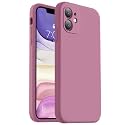 Vooii Compatible with iPhone 11 Case, Upgraded Liquid Silicone with [Flat Edges] [Camera Protection] [Soft Anti-Scratch Microfiber Lining] Phone Case for iPhone 11 6.1 inch - Lavender Purple