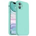 Vooii Compatible with iPhone 11 Case, Upgraded Liquid Silicone with [Flat Edges] [Camera Protection] [Soft Anti-Scratch Microfiber Lining] Phone Case for iPhone 11 6.1 inch - Sea Blue