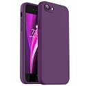 Vooii for iPhone SE Case 2022/3rd/2020,iPhone 8/7 Case, Upgraded Liquid Silicone with [Flat Edges] [Camera Protection] [Soft Anti-Scratch Microfiber Lining] Phone Case for iPhone SE - Grape
