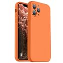 Vooii Compatible with iPhone 11 Pro Max Case Silicone, Bright Orange