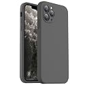 Vooii Compatible with iPhone 11 Pro Max Case Silicone, Dark Grey