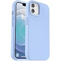 Vooii Compatible with iPhone 12 Case/iPhone 12 Pro Case, Liquid Silicone Upgrade [Soft Anti-Scratch Microfiber Lining] [Shockproof Drop Protection] Phone Case 6.1 inch - Light Blue