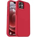 Vooii Compatible with iPhone 12 Case/iPhone 12 Pro Case, Liquid Silicone Upgrade [Soft Anti-Scratch Microfiber Lining] [Shockproof Drop Protection] Fit for Belt Clip Holster Case 6.1 inch - Red