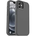 Vooii Compatible with iPhone 12 Case/iPhone 12 Pro Case, Liquid Silicone Upgrade [Soft Anti-Scratch Microfiber Lining] [Shockproof Drop Protection] Phone Case 6.1 inch - Dark Grey