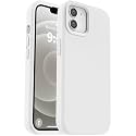 Vooii Compatible with iPhone 12 Case/iPhone 12 Pro Case, Liquid Silicone Upgrade [Soft Anti-Scratch Microfiber Lining] [Shockproof Drop Protection] Phone Case 6.1 inch - White