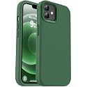 Vooii Compatible with iPhone 12 Case/iPhone 12 Pro Case, Liquid Silicone Upgrade [Soft Anti-Scratch Microfiber Lining] [Shockproof Drop Protection] Phone Case 6.1 inch - Green