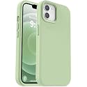 Vooii Compatible with iPhone 12 Case/iPhone 12 Pro Case, Liquid Silicone Upgrade [Soft Anti-Scratch Microfiber Lining] [Shockproof Drop Protection] Phone Case 6.1 inch - Matcha