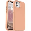 Vooii Compatible with iPhone 12 Case/iPhone 12 Pro Case, Liquid Silicone Upgrade [Soft Anti-Scratch Microfiber Lining] [Shockproof Drop Protection] Phone Case 6.1 inch - Cantaloupe