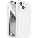 Vooii Compatible with iPhone 13 Case, Liquid Silicone Upgrade [Camera Protection] [Soft Anti-Scratch Microfiber Lining] Shockproof Phone Case for iPhone 13 6.1 inch - White