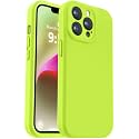 Vooii Compatible with iPhone 13 Pro Case, Liquid Silicone Upgrade [Camera Protection] [Soft Anti-Scratch Microfiber Lining] Shockproof Phone Case for iPhone 13 Pro 6.1 inch - Fluorescent Green