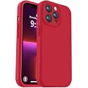 Vooii Compatible with iPhone 13 Pro Case, Liquid Silicone Upgrade [Camera Protection] [Soft Anti-Scratch Microfiber Lining] Shockproof Phone Case for iPhone 13 Pro 6.1 inch - Red