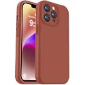 Vooii Compatible with iPhone 13 Pro Case, Liquid Silicone Upgrade [Camera Protection] [Soft Anti-Scratch Microfiber Lining] Shockproof Phone Case for iPhone 13 Pro 6.1 inch - Caramel