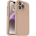 Vooii Compatible with iPhone 13 Pro Max Case, Liquid Silicone Upgrade [Camera Protection] [Soft Anti-Scratch Microfiber Lining] Shockproof Phone Case for iPhone 13 Pro Max 6.7 inch - Light Brown