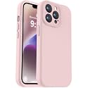 Vooii Compatible with iPhone 13 Pro Max Case, Liquid Silicone Upgrade [Camera Protection] [Soft Anti-Scratch Microfiber Lining] Shockproof Phone Case for iPhone 13 Pro Max 6.7 inch - Pink Sand