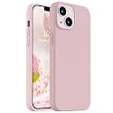 Vooii Compatible with iPhone 14 Case,[Silky Touch Premium Liquid Silicone] [Soft Anti-Scratch Microfiber Lining], Ultra Slim Shockproof Protective Case for iPhone 14 - Pink Sand