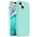 Vooii Compatible with iPhone 14 Case,[Silky Touch Premium Liquid Silicone] [Soft Anti-Scratch Microfiber Lining], Ultra Slim Shockproof Protective Case for iPhone 14 - Sea Blue