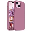Vooii Compatible with iPhone 14 Case,[Silky Touch Premium Liquid Silicone] [Soft Anti-Scratch Microfiber Lining], Ultra Slim Shockproof Protective Case for iPhone 14 - Lavander Purple