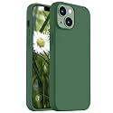 Vooii Compatible with iPhone 14 Case,[Silky Touch Premium Liquid Silicone] [Soft Anti-Scratch Microfiber Lining], Ultra Slim Shockproof Protective Case for iPhone 14 - Green