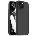 Vooii Compatible with iPhone 14 Case,[Silky Touch Premium Liquid Silicone] [Soft Anti-Scratch Microfiber Lining], Ultra Slim Shockproof Protective Case for iPhone 14 - Black