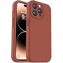 Vooii Compatible with iPhone 14 Pro Case, Liquid Silicone Upgrade [Camera Protection] [Soft Anti-Scratch Microfiber Lining] Shockproof Phone Case for iPhone 14 Pro 6.1 inch - Caramel