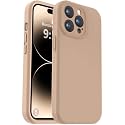 Vooii Compatible with iPhone 14 Pro Max Case, Liquid Silicone Upgrade [Camera Protection] [Soft Anti-Scratch Microfiber Lining] Shockproof Phone Case for iPhone 14 Pro Max 6.7 inch - Light Brown