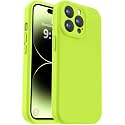 Vooii Compatible with iPhone 14 Pro Max Case, Liquid Silicone Upgrade [Camera Protection] [Soft Anti-Scratch Microfiber Lining] Shockproof Phone Case for iPhone 14 Pro Max 6.7 inch - Fluorescent Green