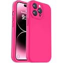 Vooii Compatible with iPhone 14 Pro Max Case, Liquid Silicone Upgrade [Camera Protection] [Soft Anti-Scratch Microfiber Lining] Shockproof Phone Case for iPhone 14 Pro Max 6.7 inch - Hot Pink