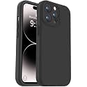 Vooii Compatible with iPhone 14 Pro Max Case, Liquid Silicone Upgrade [Camera Protection] [Soft Anti-Scratch Microfiber Lining] Shockproof Phone Case for iPhone 14 Pro Max 6.7 inch - Black