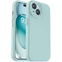 Vooii Compatible with iPhone 15 Case, Upgrade Defender Liquid Silicone, [Enhanced Camera Protection] [Soft Anti-Scratch Microfiber Lining] Shockproof Phone Case for iPhone 15 6.1 inch - Mint