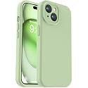 Vooii Compatible with iPhone 15 Case, Upgrade Defender Liquid Silicone, [Enhanced Camera Protection] [Soft Anti-Scratch Microfiber Lining] Shockproof Phone Case for iPhone 15 6.1 inch - Matcha