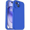 Vooii Compatible with iPhone 15 Plus Case, Upgrade Liquid Silicone [Enhanced Camera Protection] [Soft Anti-Scratch Microfiber Lining] Shockproof Phone Case for iPhone 15 Plus 6.7 inch - Klein Blue